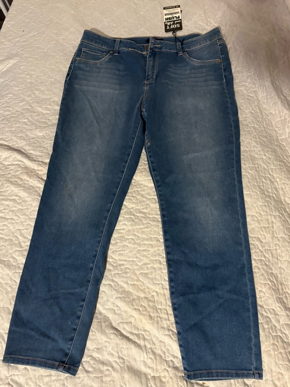 d. jeans Women's Straight Leg Denim Jeans - Blue